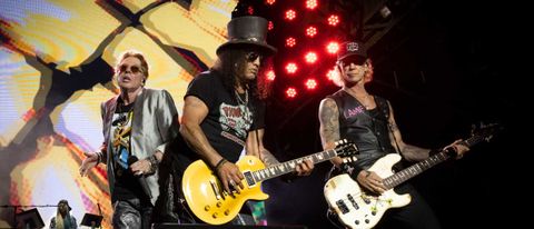 Guns N' Roses onstage at Power Trip