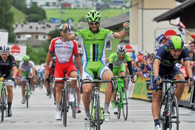 Oscar Gatto (Cannondale) wins stage four of the Tour of Austria