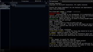 Example of AutoGPT running in the terminal