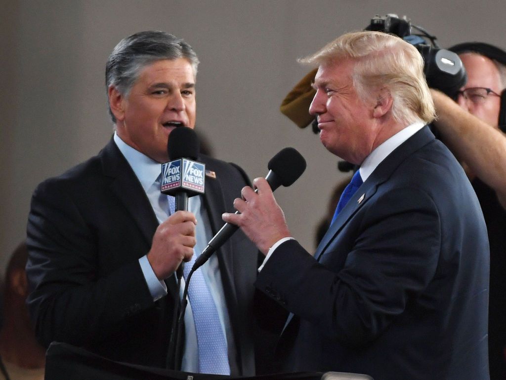 Sean Hannity and Donald Trump