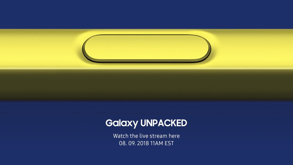 Samsung Galaxy Unpacked event Note 9