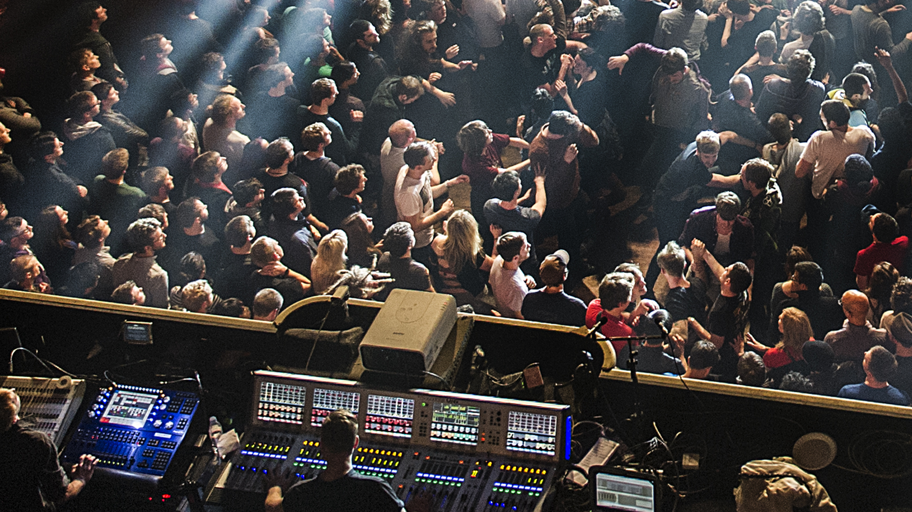 crowd at a prog gig