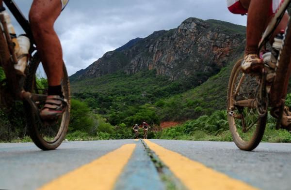 The stage ended on a road climb.