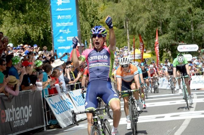 Diego Ulissi (Lampre-Merida) distanced everyone in the sprint to the finish