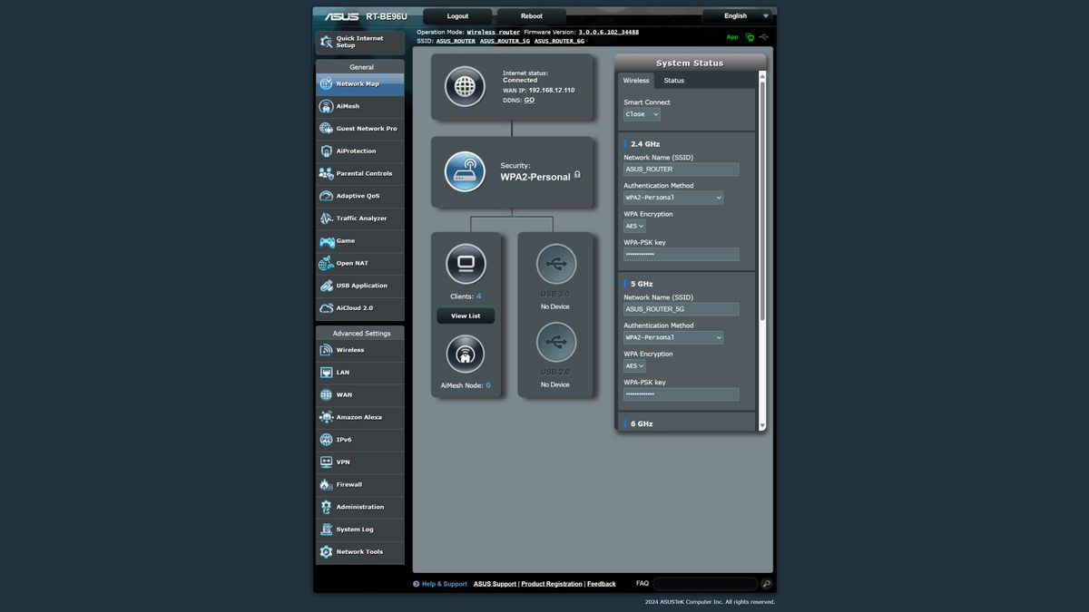 Asus RT-BE996U Wi-Fi 7 router