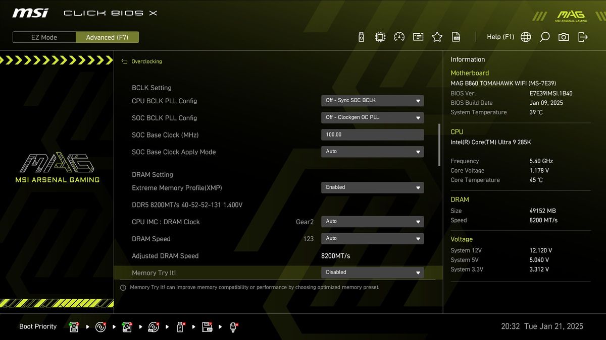 MSI MAG B860 Tomahawk Wifi