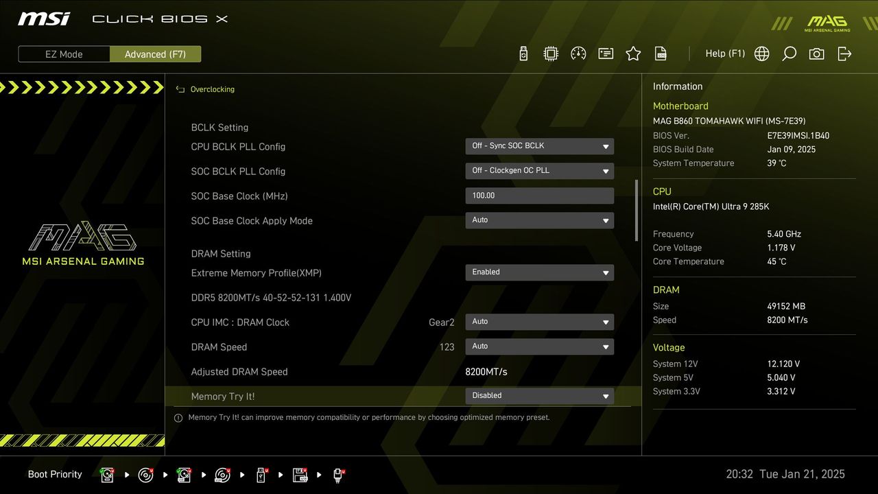 MSI MAG B860 Tomahawk Wifi