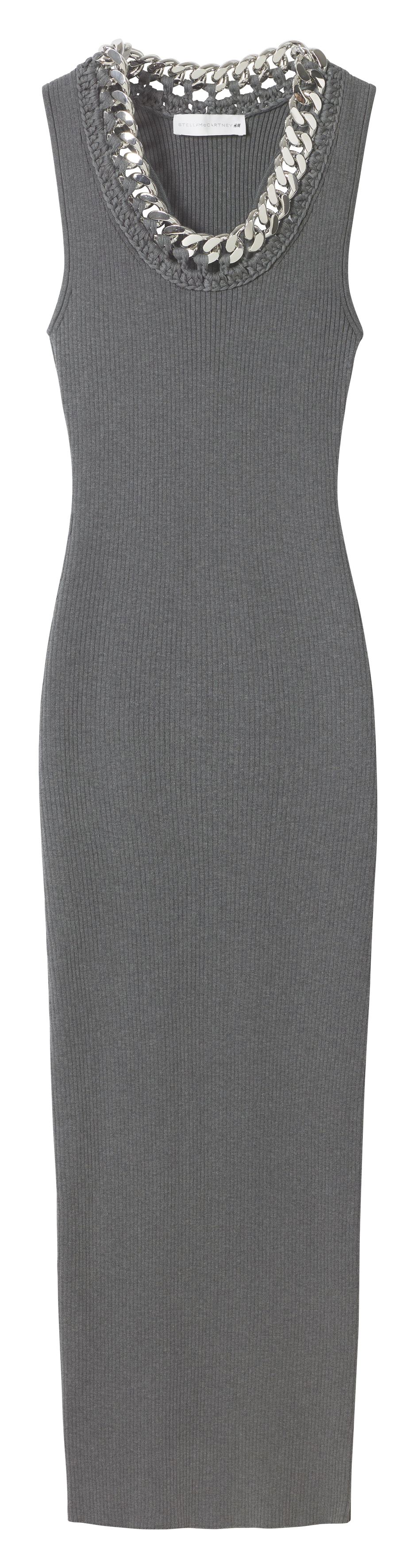 clothes from the H&M x Stella McCartney collaboration on a plain backdrop