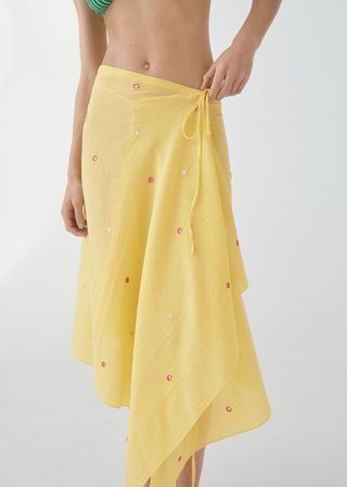 Pareo Skirt With Embroidered Details