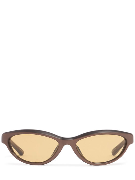Les Lunettes Curvo Sunglasses - Jacquemus - Women - Dark Brown Matt - Unique