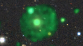 A composite image of the newly discovered Odd Radio Circle (ORC) ORC J0219-0505 