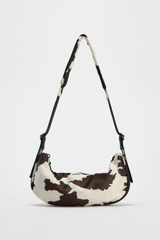 Animal Print Oval Handbag