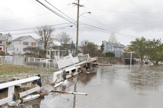 flooded streets after hurricane sandy