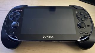 PS Vita sitting on desk