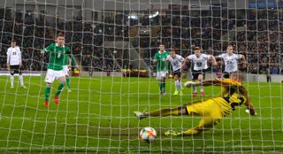 Steven Davis scored Northern Ireland's second goal from the spot