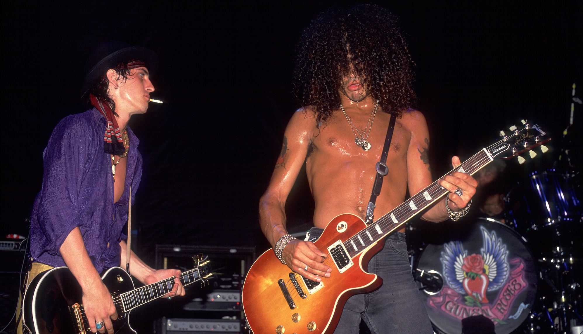 The first album that Guns N' Roses guitarist Slash bought