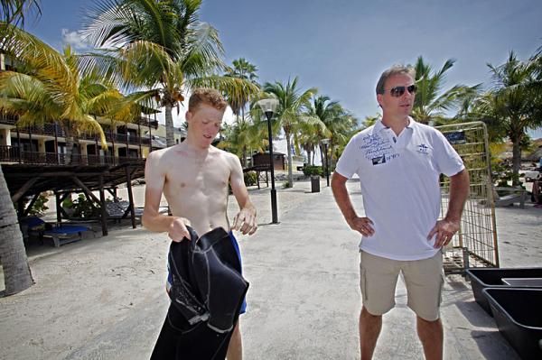 Let's hope Steven Kriujswijk has SPF100 on.