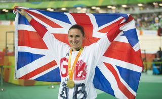 20160908 Copyright onEdition 2016© Free for editorial use image, please credit: onEdition Cyclist Dame Sarah Storey DBE (C4-5) from Manchester, wins a gold medal for ParalympicsGB at the Rio Paralympic Games 2016. ParalympicsGB is the name for the Great Britain and Northern Ireland Paralympic Team that competes at the summer and winter Paralympic Games. The Team is selected and managed by the British Paralympic Association, in conjunction with the national governing bodies, and is made up of the best sportsmen and women who compete in the 22 summer and 4 winter sports on the Paralympic Programme. For additional Images please visit: http://www.w-w-i.com/paralympicsgb_2016/ For more information please contact the press office via press@paralympics.org.uk or on +44 (0) 7717 587 055 If you require a higher resolution image or you have any other onEdition photographic enquiries, please contact onEdition on 0845 900 2 900 or email info@onEdition.com This image is copyright onEdition 2016©. This image has been supplied by onEdition and must be credited onEdition. The author is asserting his full Moral rights in relation to the publication of this image. Rights for onward transmission of any image or file is not granted or implied. Changing or deleting Copyright information is illegal as specified in the Copyright, Design and Patents Act 1988. If you are in any way unsure of your right to publish this image please contact onEdition on 0845 900 2 900 or email info@onEdition.com