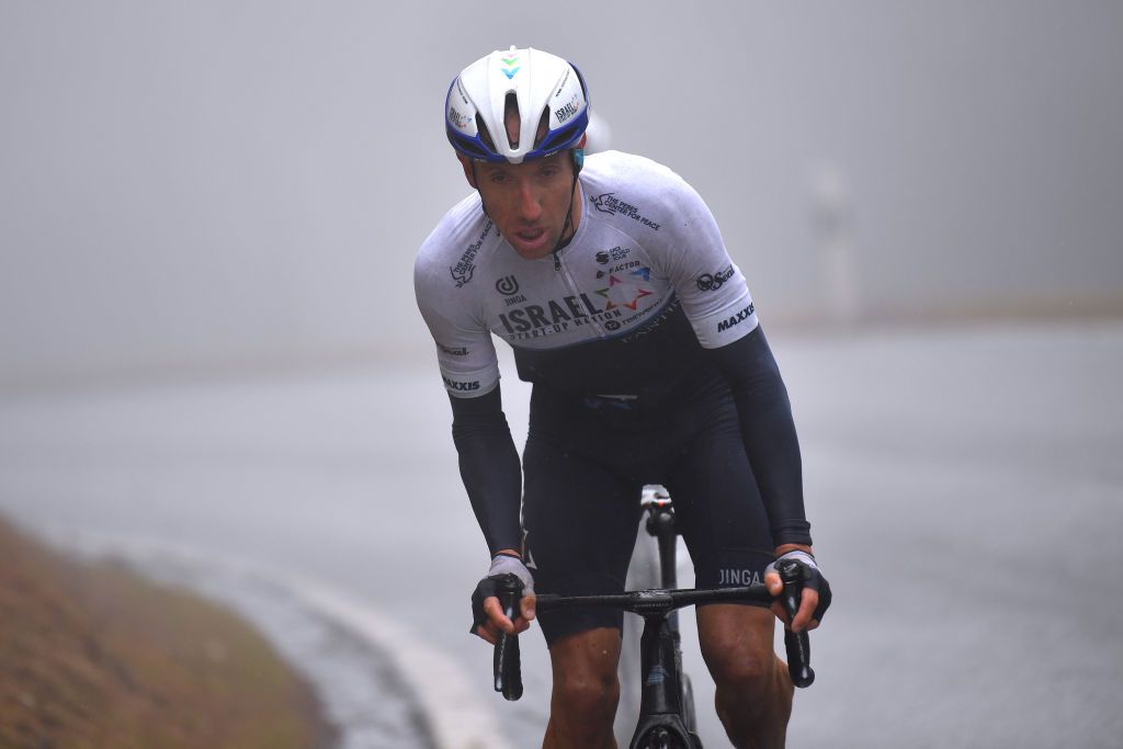 THYON 2000 LES COLLONS SWITZERLAND MAY 01 Michael Woods of Canada and Team Israel StartUp Nation attacks at Thyon 2076m during the 74th Tour De Romandie 2021 Stage 4 a 1613km stage from Sion to Thyon 2000 Les Collons 2076m TDR2021 TDRnonstop UCIworldtour on May 01 2021 in Thyon 2000 Les Collons Switzerland Photo by Luc ClaessenGetty Images