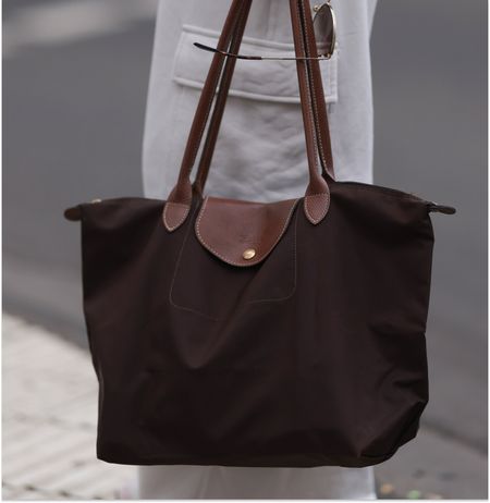 Longchamp Le Pliage Tote in brown