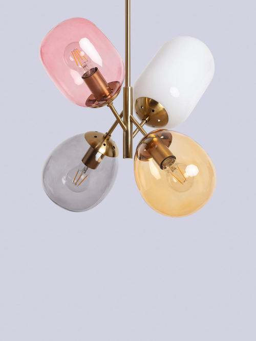 Papallona 4 Light Glass Ceiling Pendant 