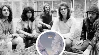 Yes in 1974 with an inset of the Relayer album sleeve