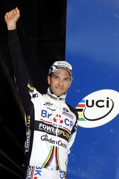 World champion Niels Albert (BKCP-Powerplus) celebrates his third consecutive World Cup victory.