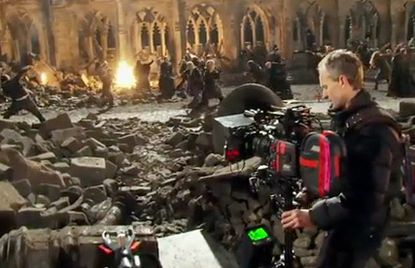 Harry Potter and the Deathly Hallows - FIRST LOOK! Behind the scenes on the Harry Potter set - Deathly Hallows - Emma Watson - Daniel Radcliffe - Harry Potter - Deathly Hallows trailer - Celebrity News - Marie Claire