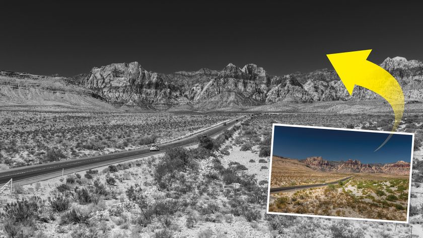 converting blue sky landscapes to monochrome