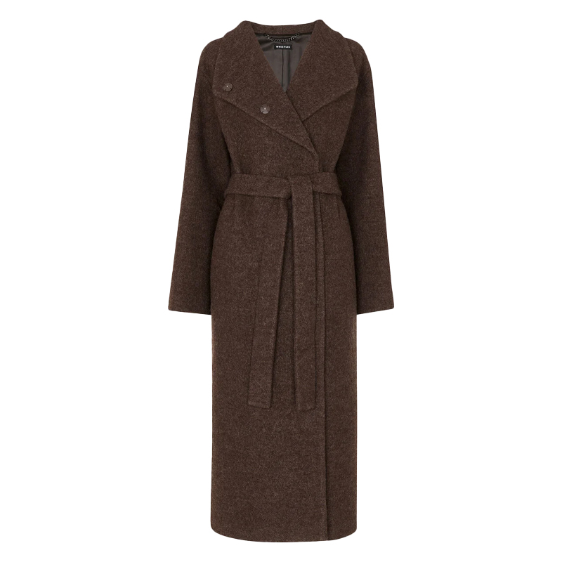 Brown wool coat, Whistles