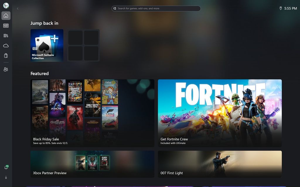 Xbox FSE enabled
