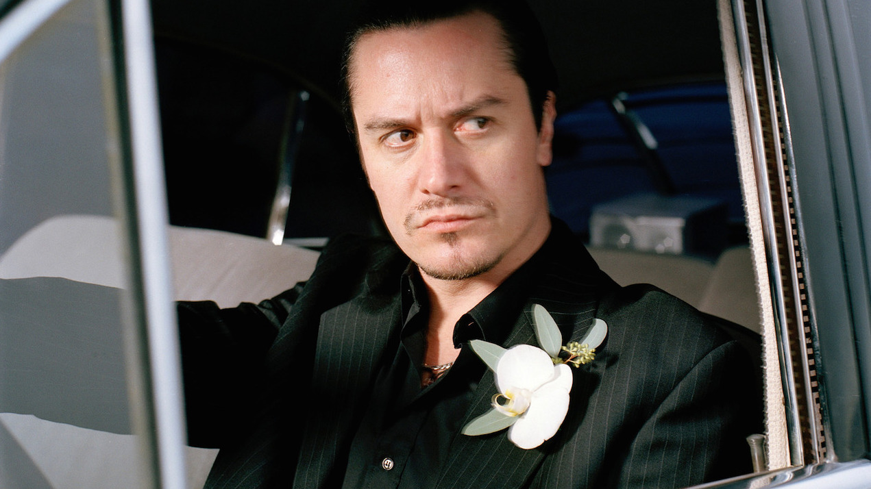 Mike Patton driving a car