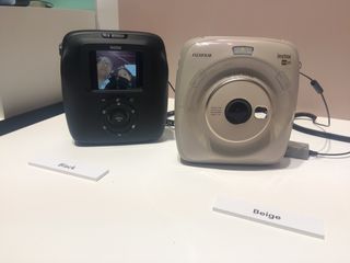The Instax SQUARE SQ20's black and beige variants