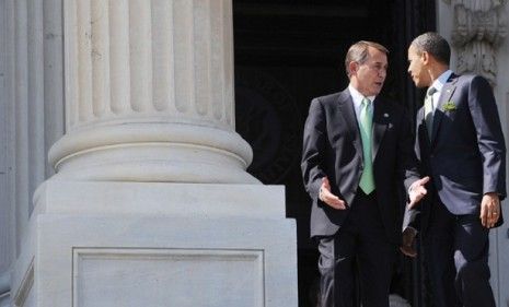 House Speaker John Boehner and President Obama