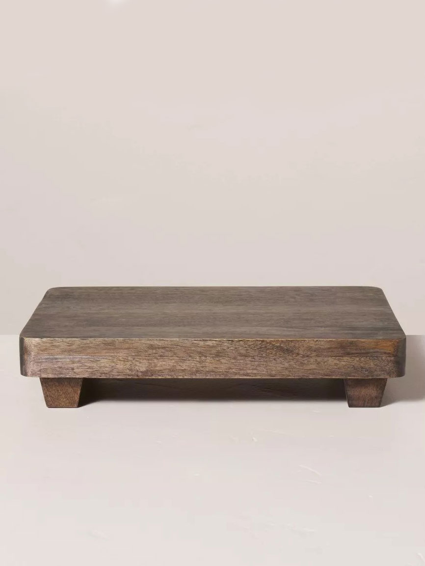 Footed Wood Serving Trivet 