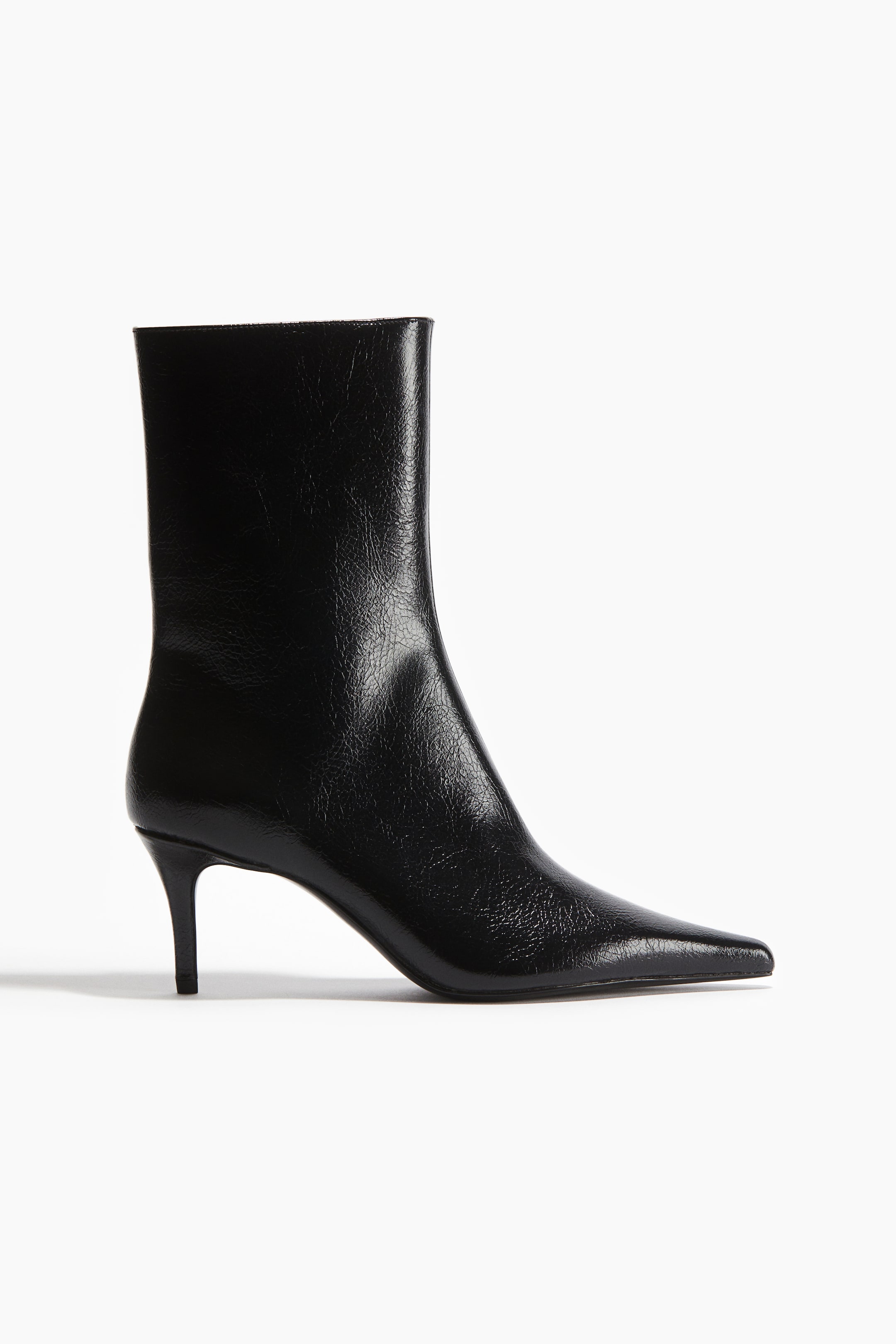 Heeled Ankle Boots - Black