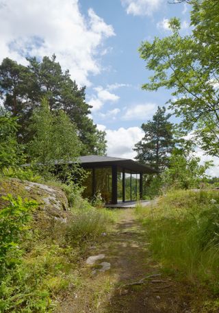 Summerhouse in the Stockholm archipelago landscape