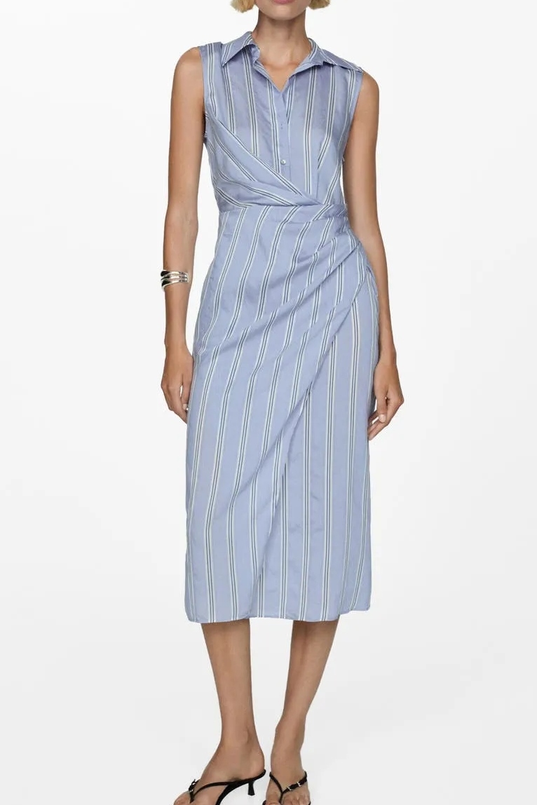 Mango, Drape Sleeveless Shirtdress (Was $90) 