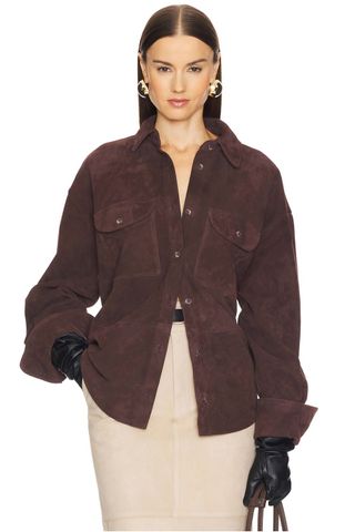 Helsa Suede Overshirt