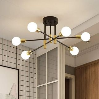 Neoglint 6-Light Modern Mid Century Sputnik Chandelier