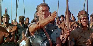 Kirk Douglas leads the slaves in revolt in Spartacus