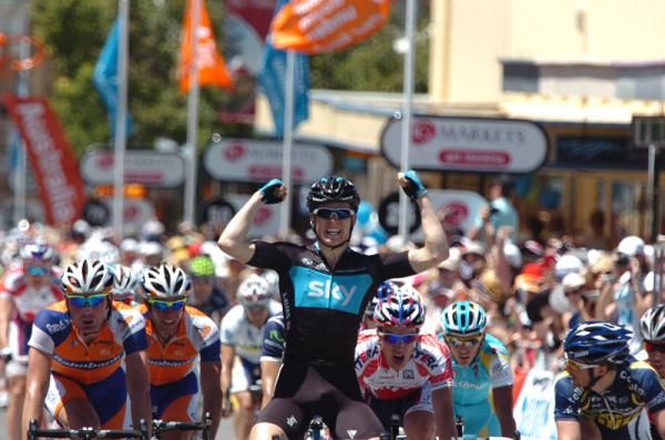 Ben Swift held off all challengers to take the win