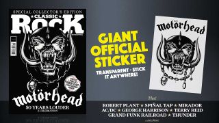 The cover of Classic Rock 345 featuring Motörhead's Snaggletooth mascot 