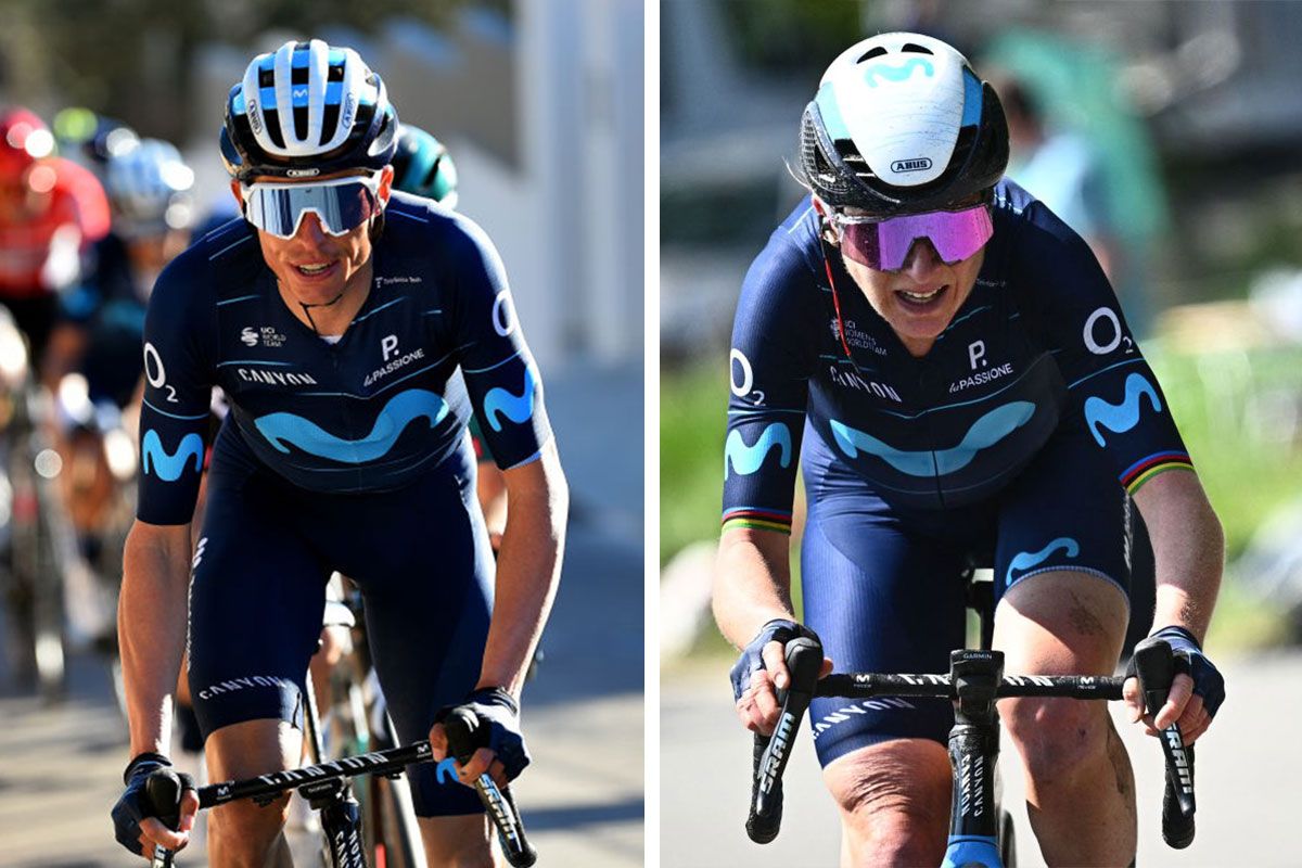 Enric Mas and Annemiek Van Vleuten lead Movistar at the Tour de France and Giro d&#039;Italia Donne Getty Images composite 2022