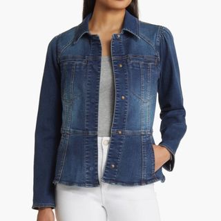 Peplum Denim Jacket