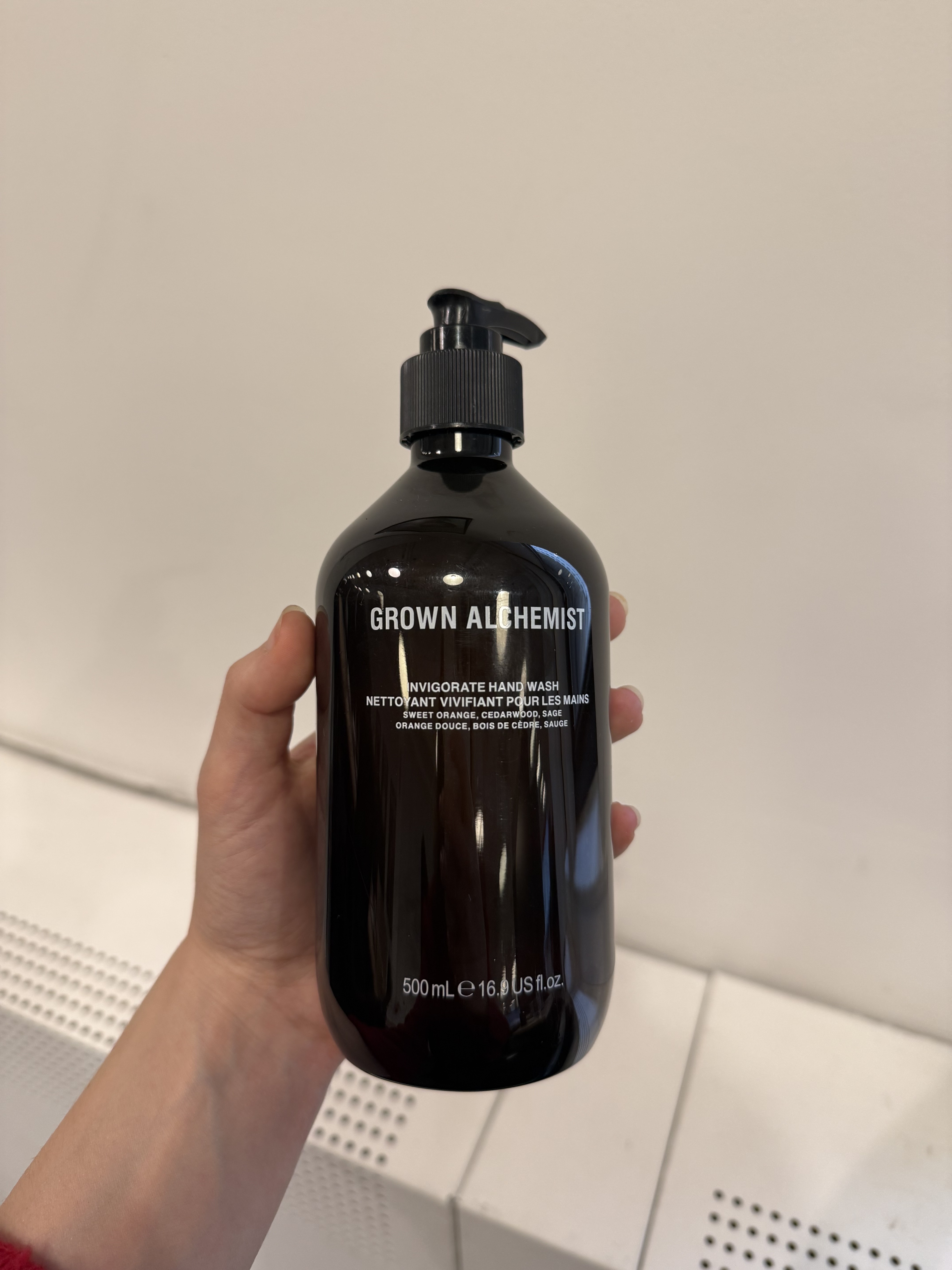 Photo of Jamie schneider testing the best moisturizing hand soap