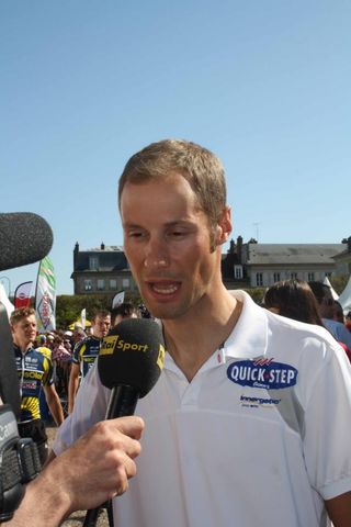 Tom Boonen (Quick Step) in Compiegne.