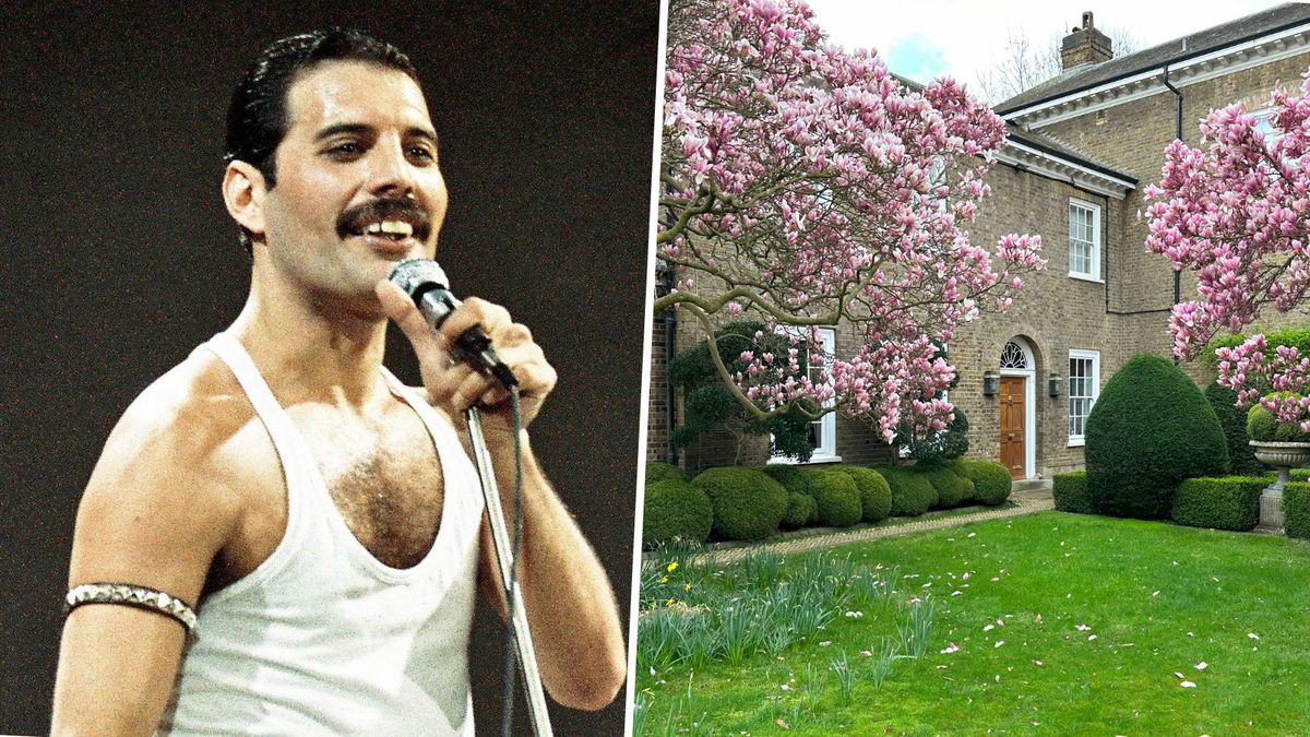Freddie Mercury's home exhibits bright, mood-boosting colors and baroque details – listed for $38 million