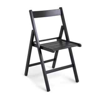 Habitat Solid Wood Folding Chair - Black