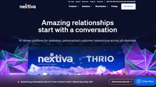 Website screenshot for Nextiva